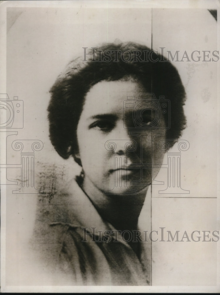 1937 Press Photo Mrs. William H. Parsons, Missing Long Island New York Heiress