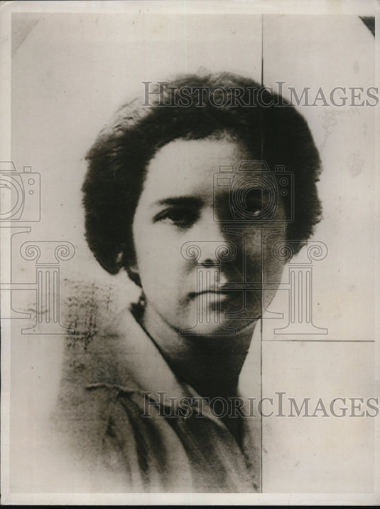 1937 Press Photo Mrs. William H. Parsons, Missing Long Island New York Heiress