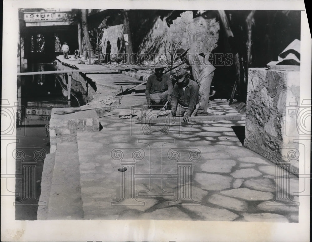 1939 Press Photo Beautification of Texas River giving like Venice Setting.