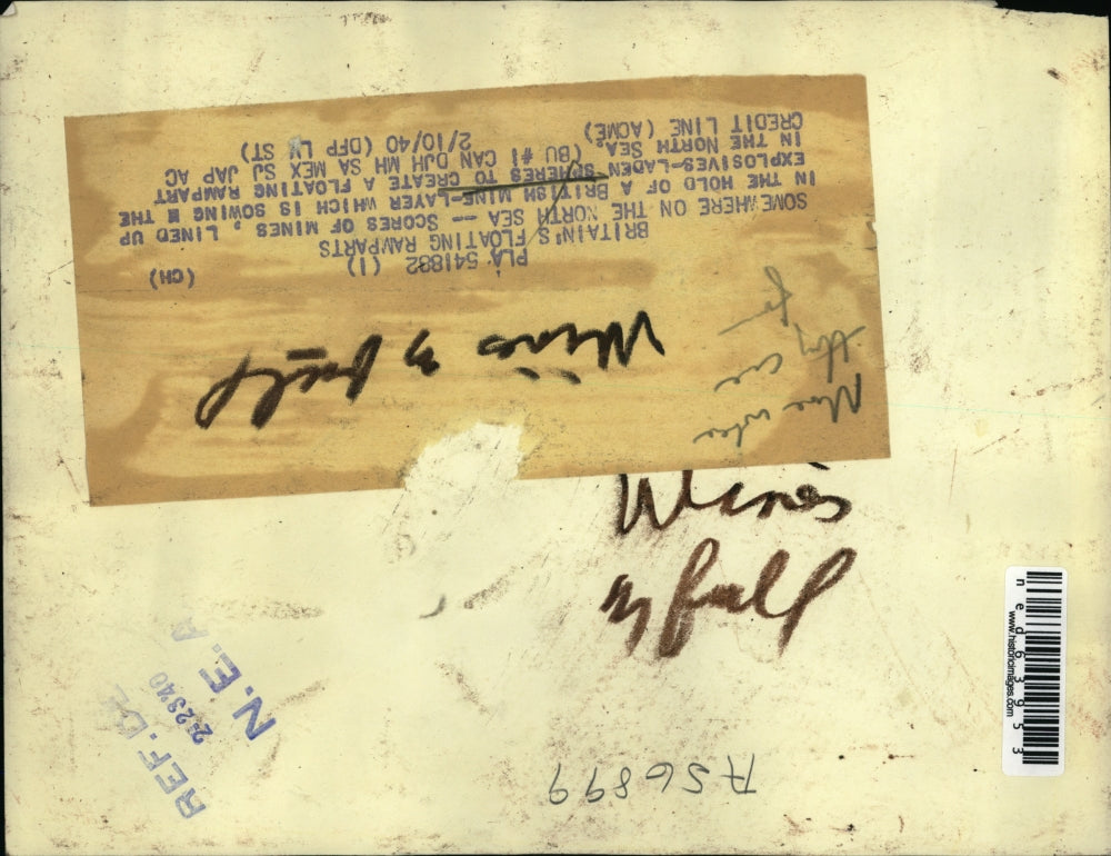 1940 Press Photo British' Floating Rampart in the North Sea