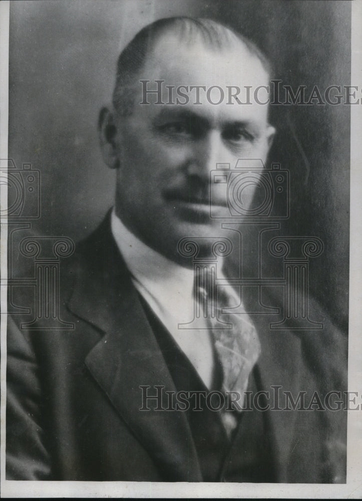 1934 Press Photo Chief of Police Thomas Brumley killed in a raid