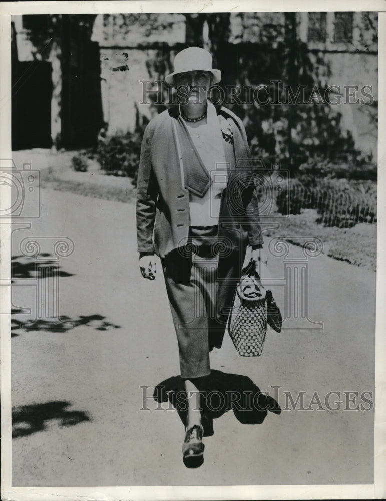 1934 Press Photo Margaret Brighton Leaves From Jail Visit With Norma Millen