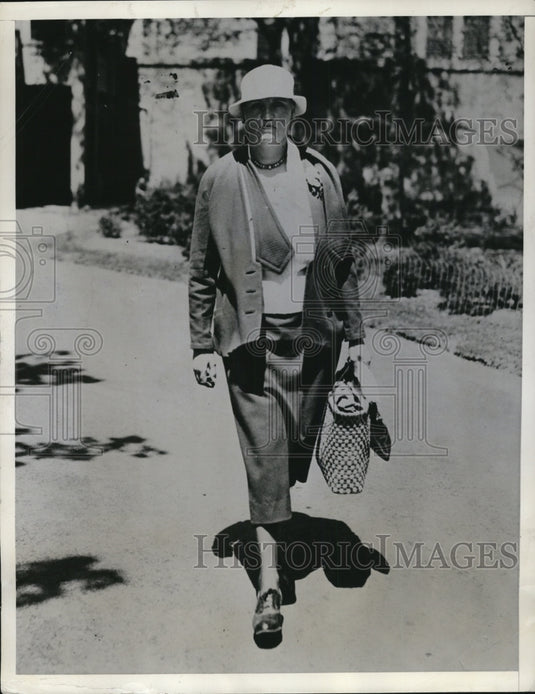 1934 Press Photo Margaret Brighton Leaves From Jail Visit With Norma Millen