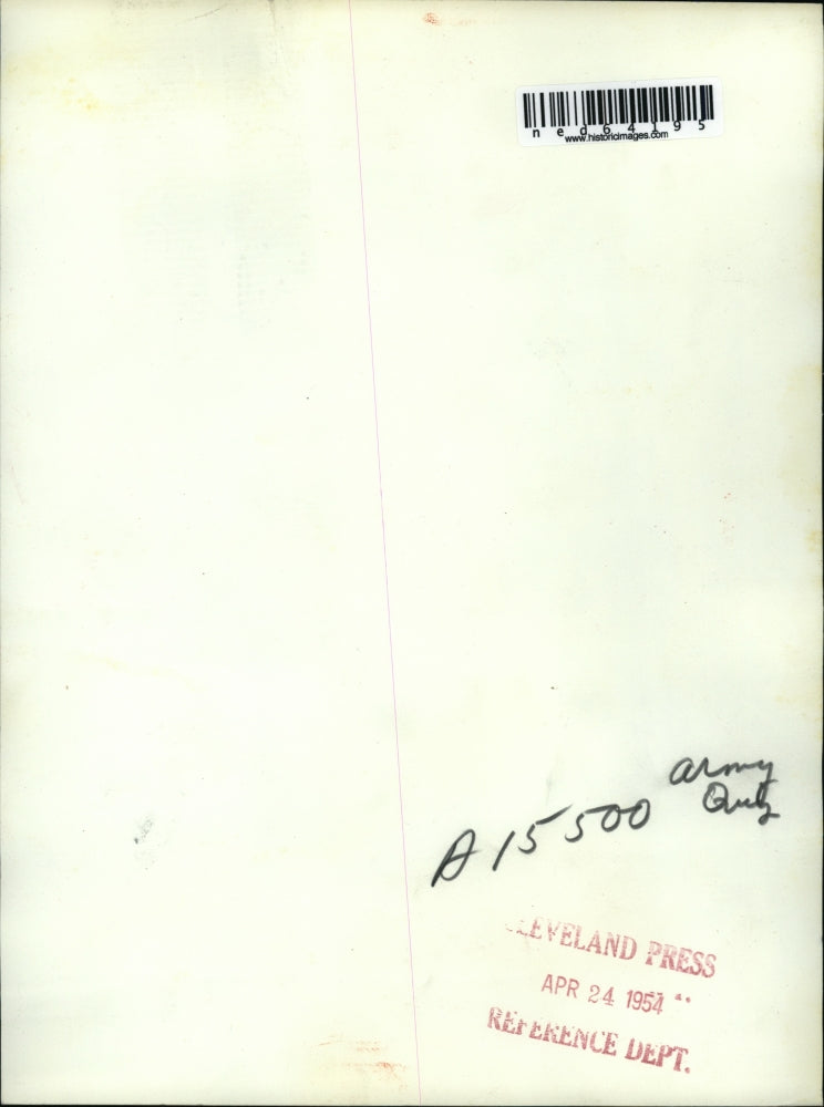 1954 Press Photo Senator Joseph McCarthy as he listens to the testimony