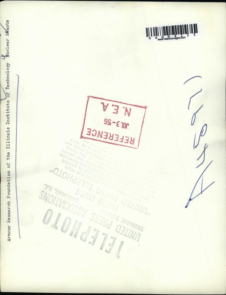 1956 Press Photo Armour Research Foundation of the Ill. Inst. of Tech. Nuclear