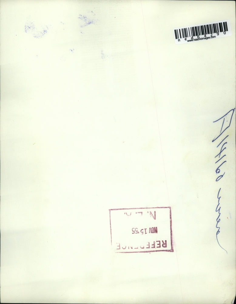 1955 Press Photo The wreckage of the B47 Jet Bomber where three men died