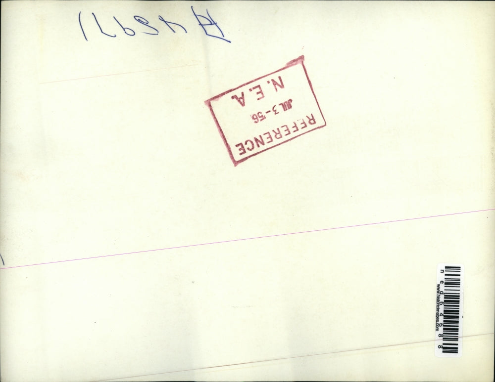 1956 Press Photo Los Angeles technicians check a shielding plug in one of the