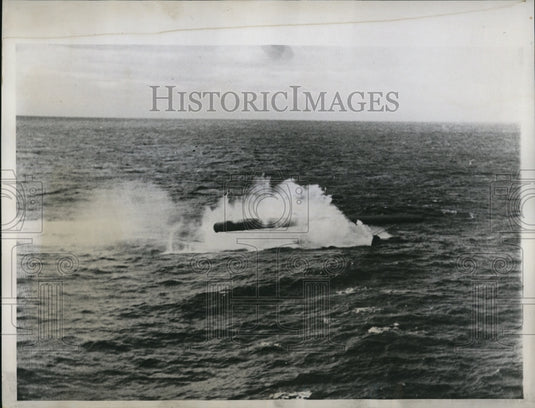 1934 Press Photo Movie Sikorsky plane crashes into ocean