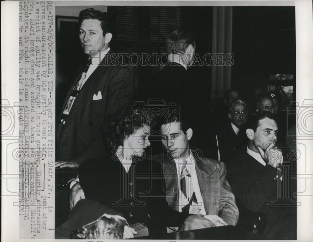 1950 Press Photo Dallas Texas Fred Felix Adair Jr is given encouragement by his