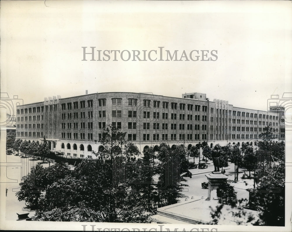 1936 Press Photo View of the Home Ministry, government building
