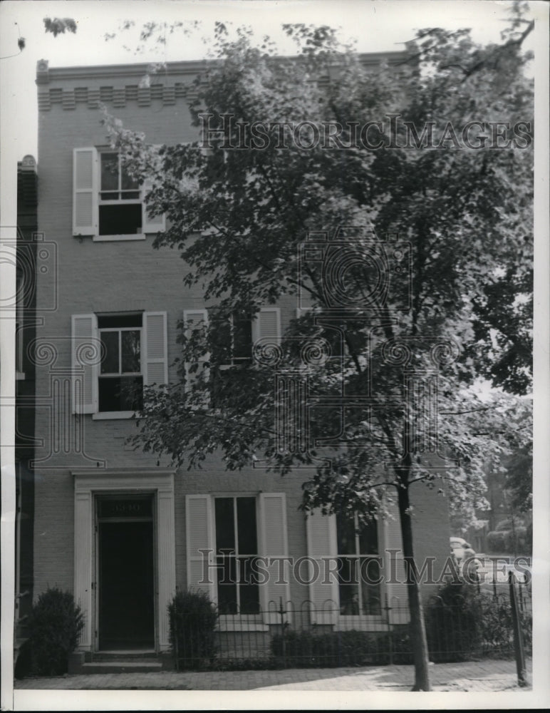 1943 Press Photo Washington DC here is residence in Georgetown that will