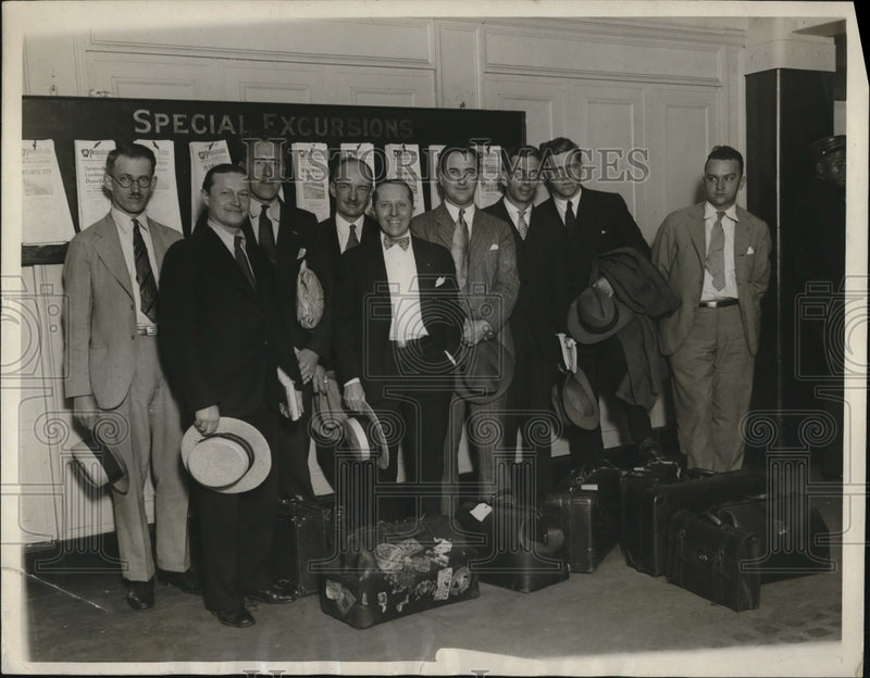 Load image into Gallery viewer, 1929 Press Photo Air Rail trip round US S Klein, H Conner,B Heath
