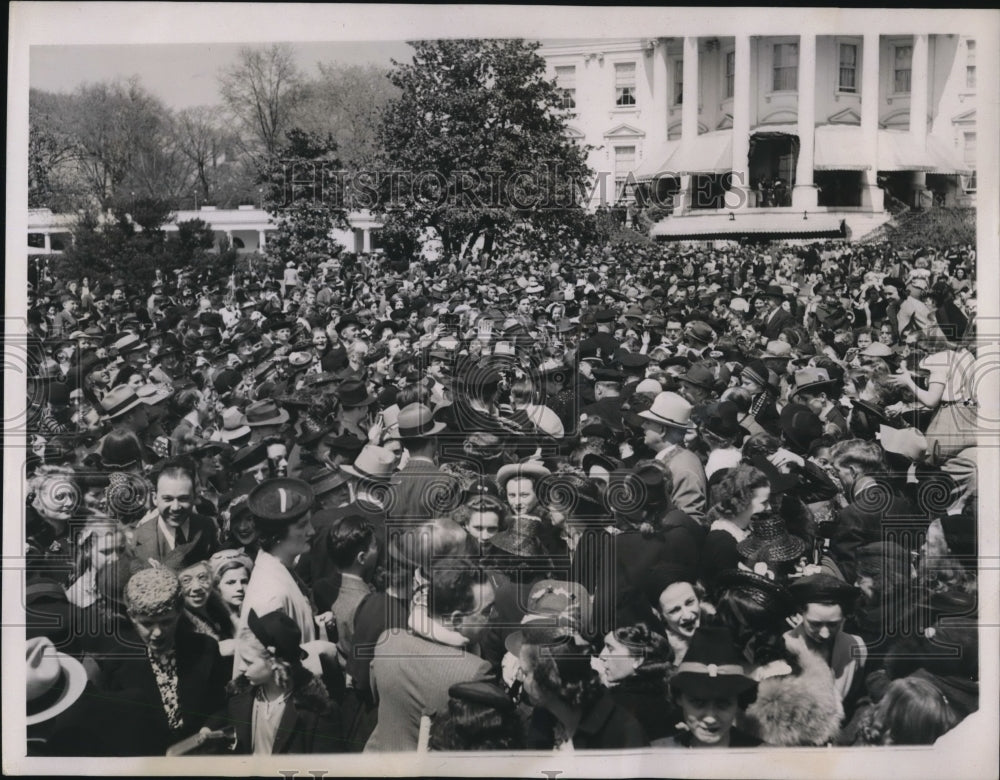 1939 Press Photo Annual White House Egg Rolling