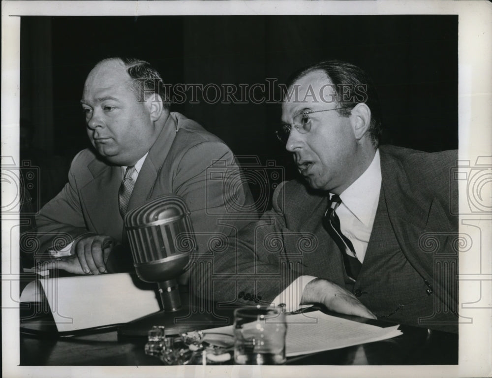 1947 Press Photo DC Senate small business comm.Edgar Kaiser &amp; F Lord- Historic Images