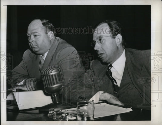 1947 Press Photo DC Senate small business comm.Edgar Kaiser & F Lord- Historic Images