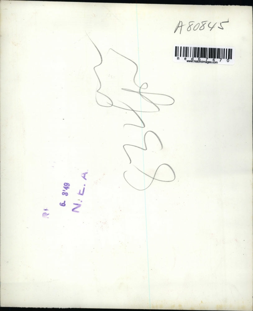 1949 Press Photo NYC Leoni Greenwoo-Adams fiance Peter Cochrane