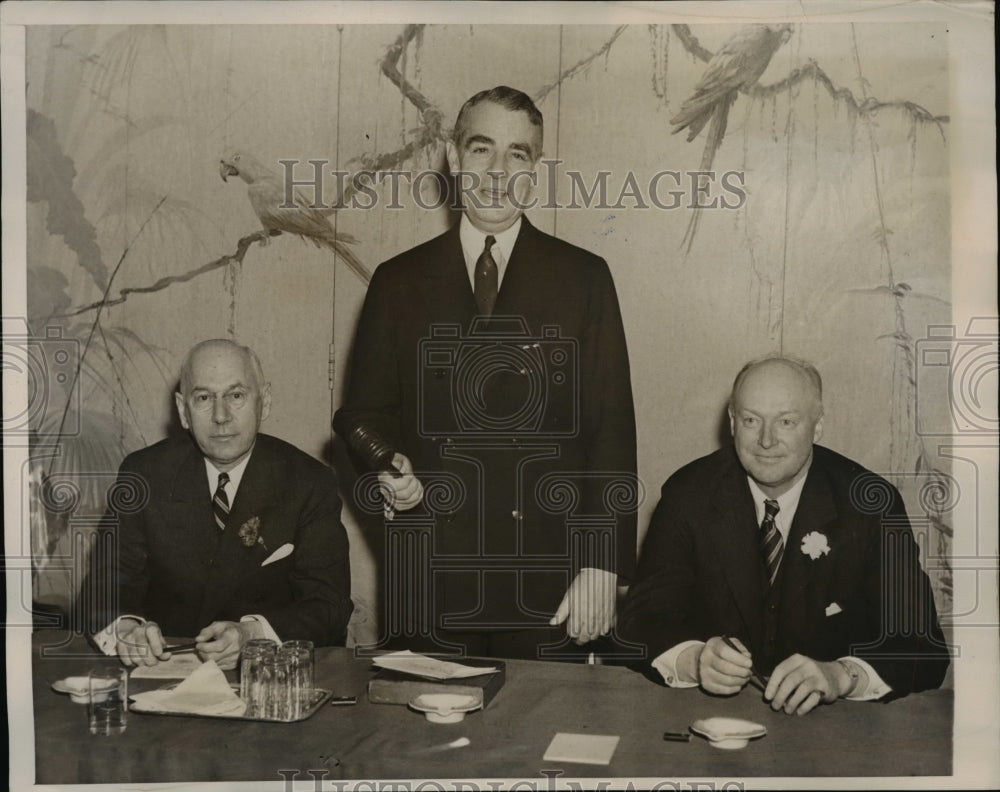1939 Press Photo New York, Frank Hardt, AM Reid, Harold Peirce, US Golf Assn