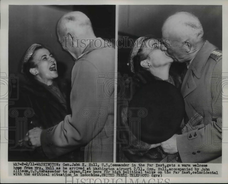 Load image into Gallery viewer, 1954 Press Photo General John E Hill US Far East Commander, Military
