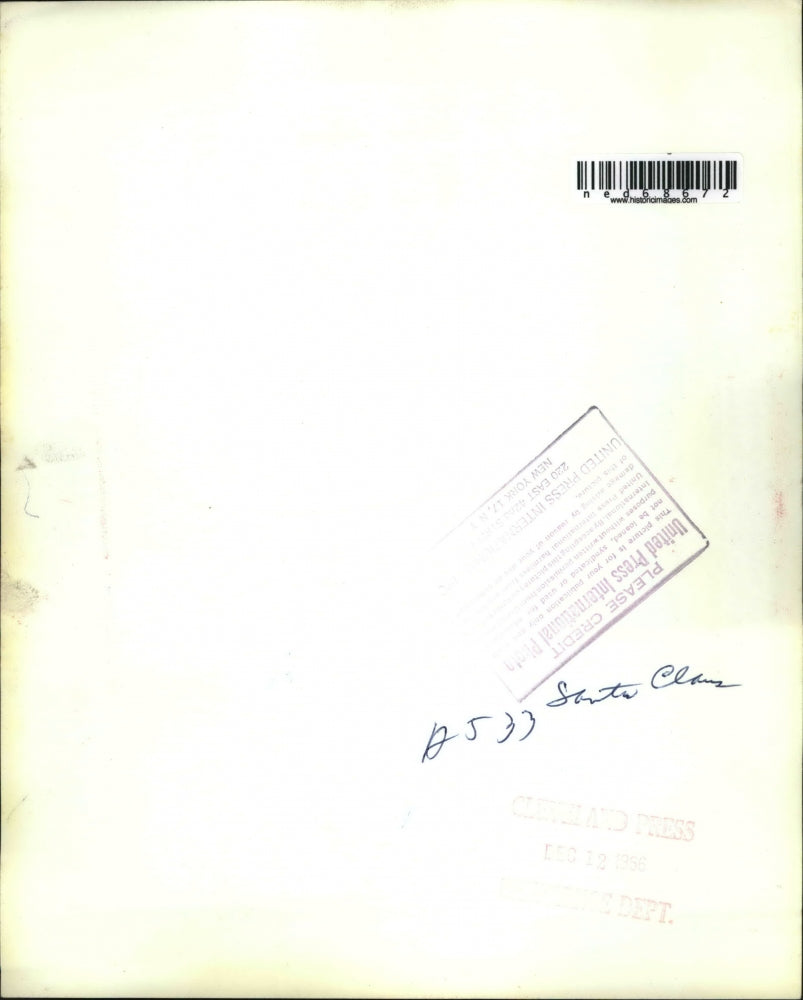 1956 Press Photo Santa's route for the night is the rough road to Falconer