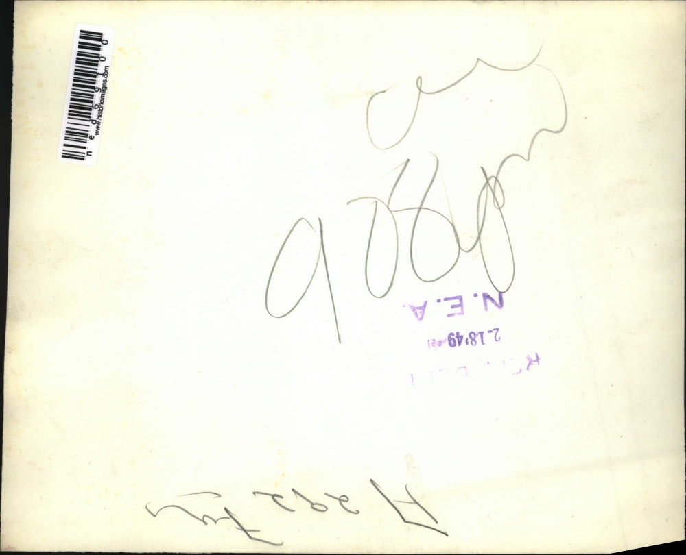 1949 Press Photo When firemen arrived five minutes after the fire started