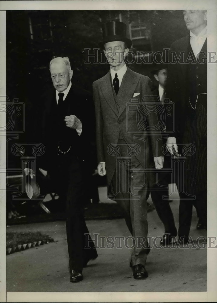 1938 Press Photo Lawrence Lowell and John Buchan