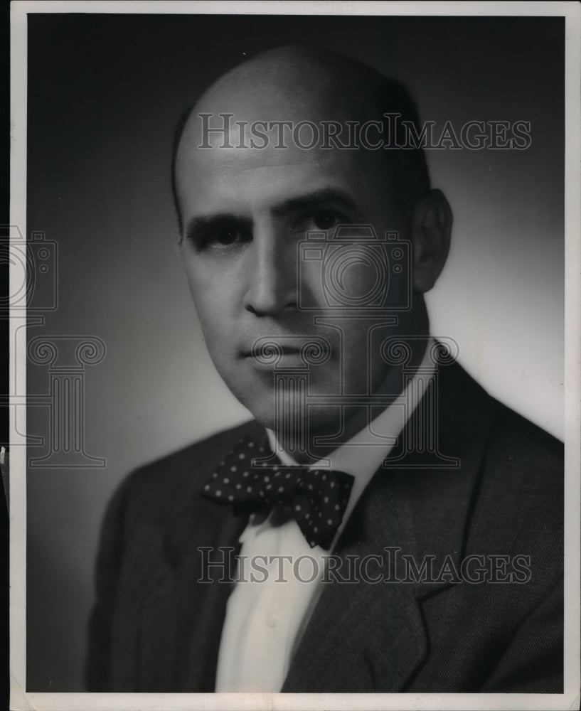 1955 Press Photo Credit Manager Mr. Chamberlain
