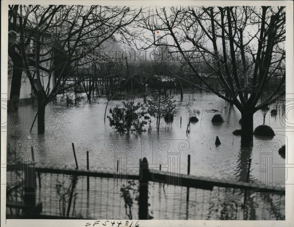 1940 Press Photo Heavy rains pour in Northern California