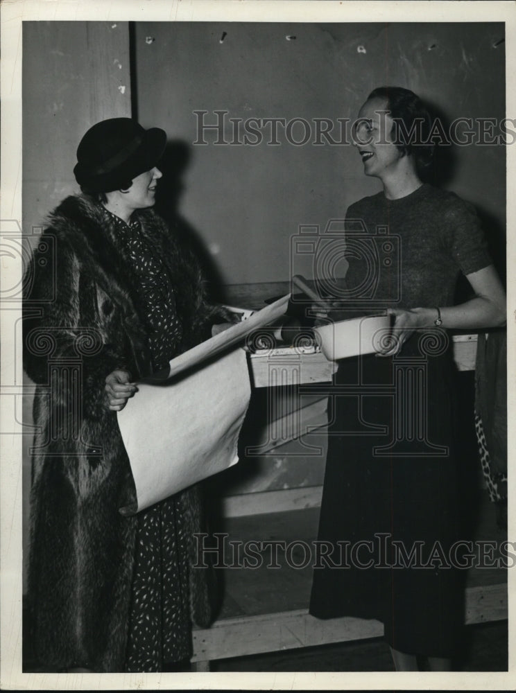  Press Photo Mrs. John Upstill, Mrs. James C. Gruener, Junior League- Historic Images