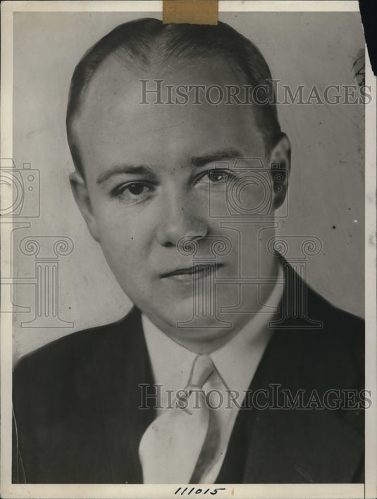 1928 Press Photo Louis G Seltzer editor of Cleveland Press