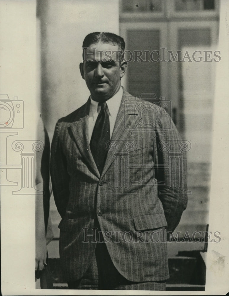 1930 Press Photo Captain Antonio Silva Red Cross in Santo Domingo