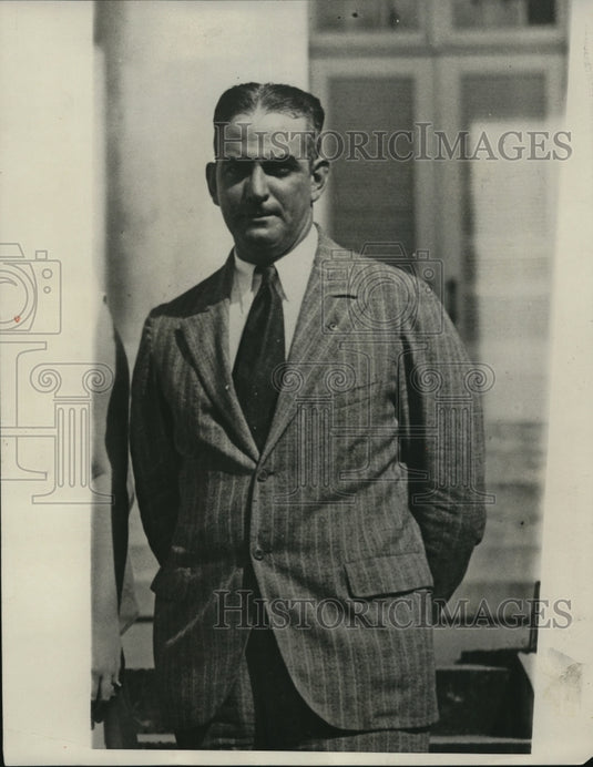 1930 Press Photo Captain Antonio Silva Red Cross in Santo Domingo