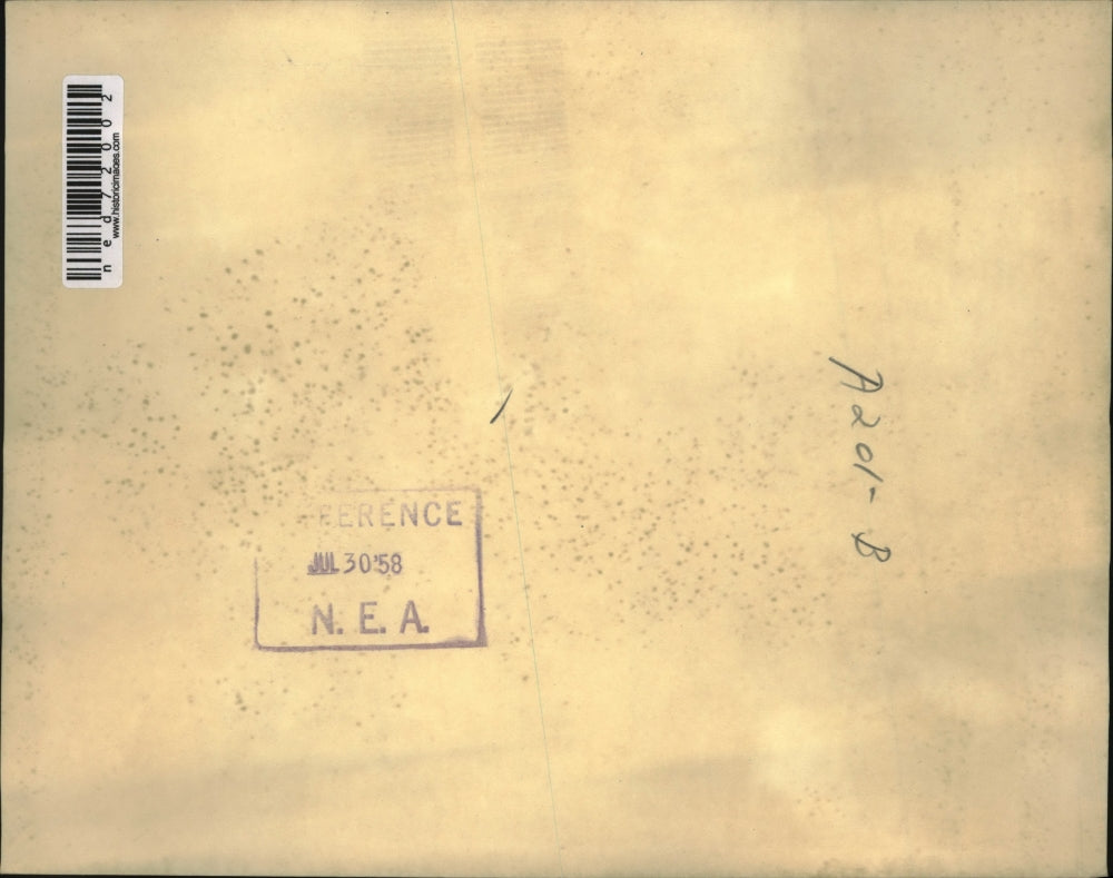 1958 Press Photo Jack Marks being friendly with the newly arrived wild beaver