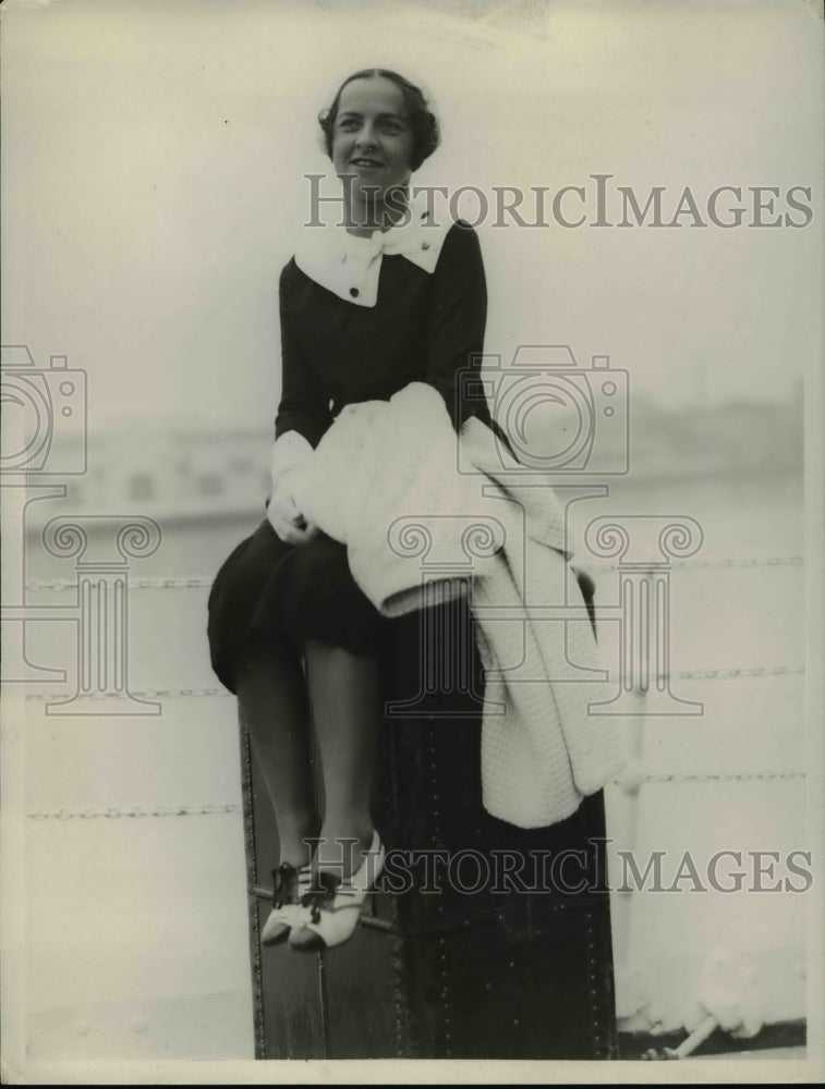 1932 Press Photo Emeryl McHale, &quot;Sweetheart of the California Rodeo&quot;- Historic Images