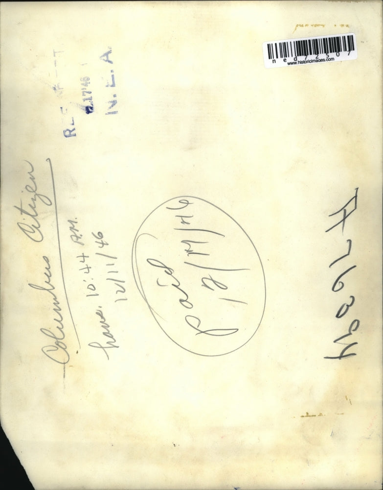 1946 Press Photo Leah Mae Peters, Found Dead at Ohio University