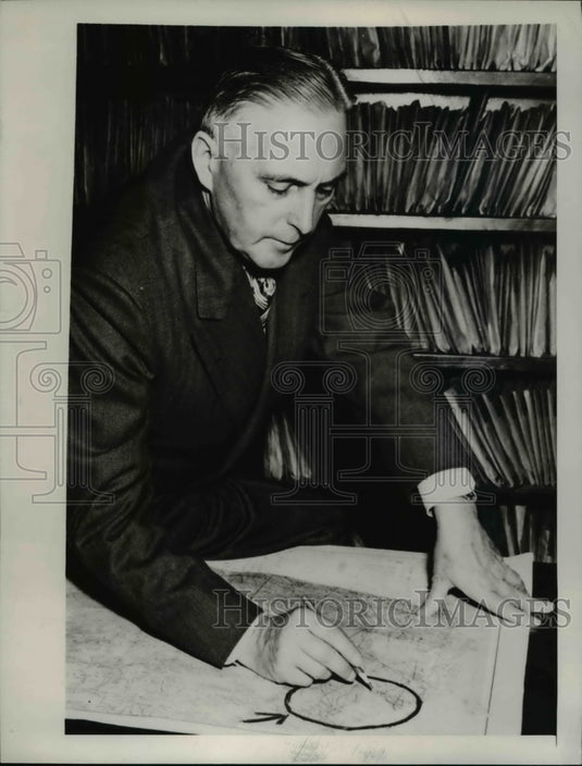 1948 Press Photo John O'Neill, President Silver Basin Yukon Mines, Canada