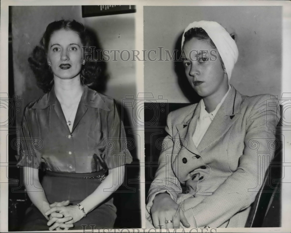 1951 Press Photo Mrs Gloria Organ on kidnapping & robbery of Jeanne Carlson