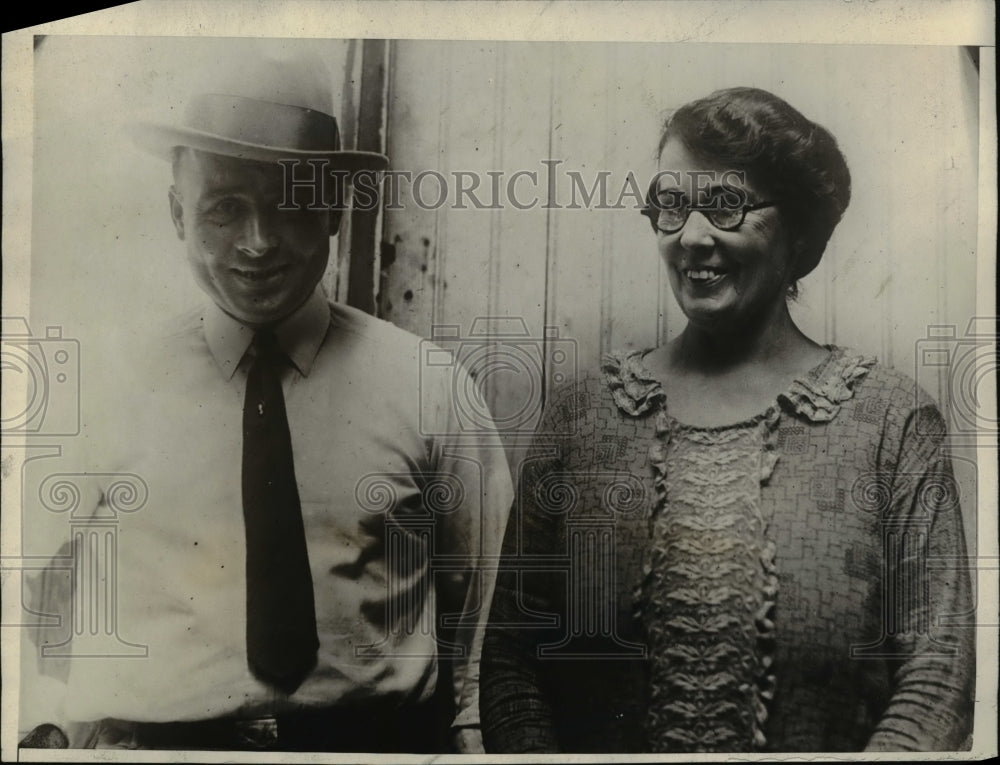 1925 Press Photo Mrs Lawrence O'Keefe traveled from Minn to New Orleans to meet