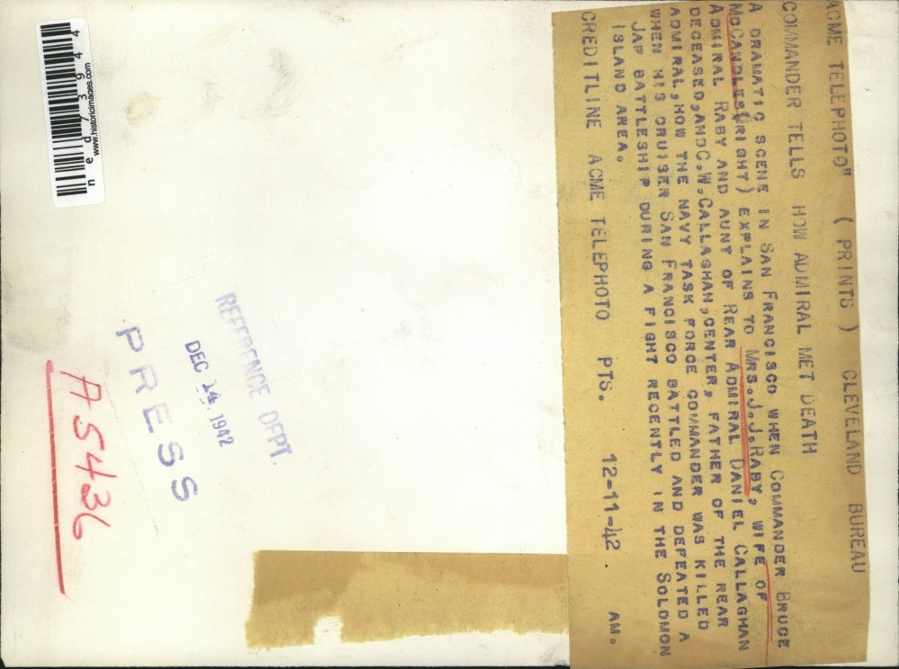 1942 Press Photo Dramatic Scene in San Francisco