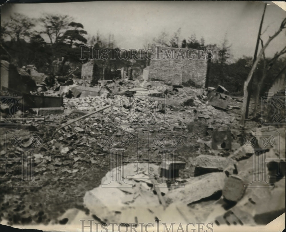 1927 Press Photo of the ruins at Osaka