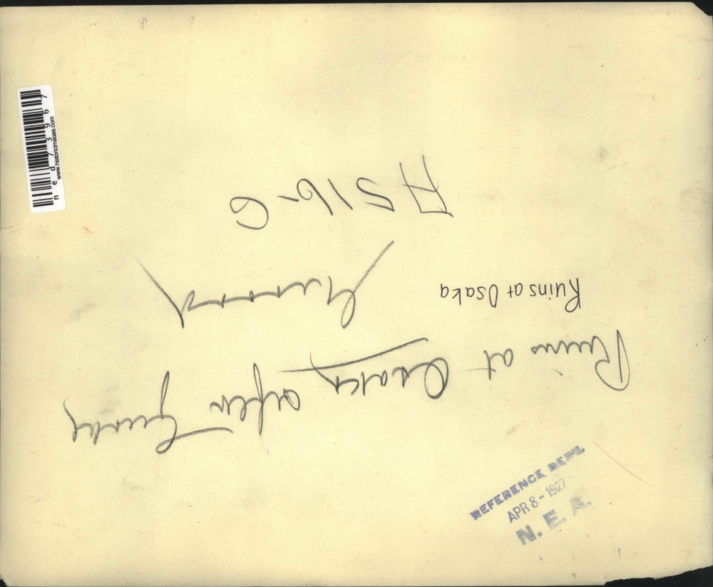 1927 Press Photo of the ruins at Osaka