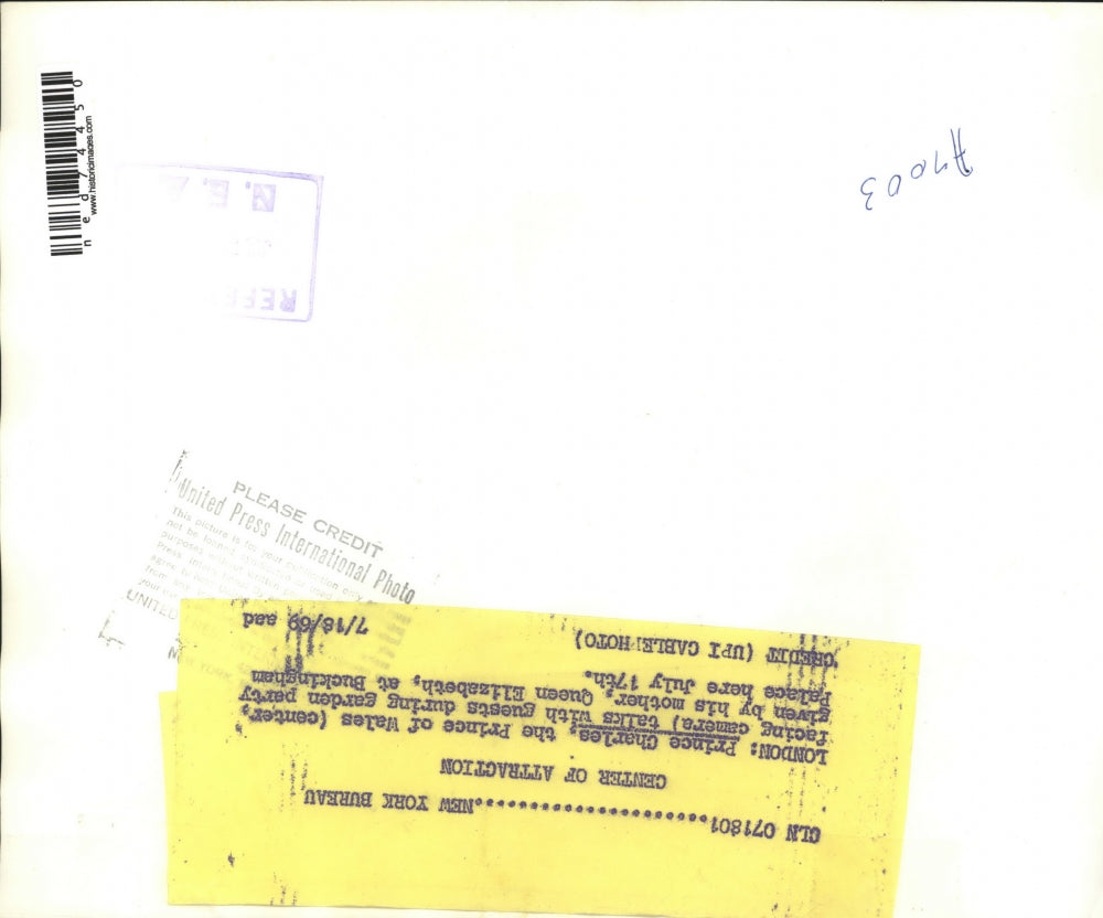 1969 Press Photo Prince Charles Talking with Guests During Garden Party