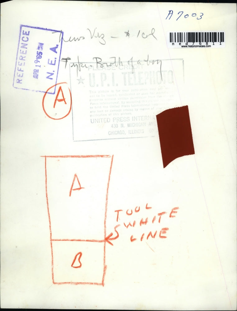 1965 Press Photo Four year old, Prince Andrew, son of the Queen Elizabeth