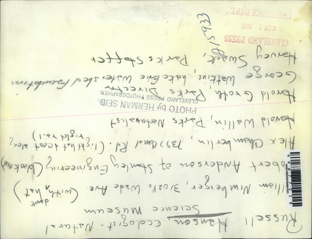 1985 Press Photo Russel Hanson, Illiam Nimberger, Obert Anderson, Alex