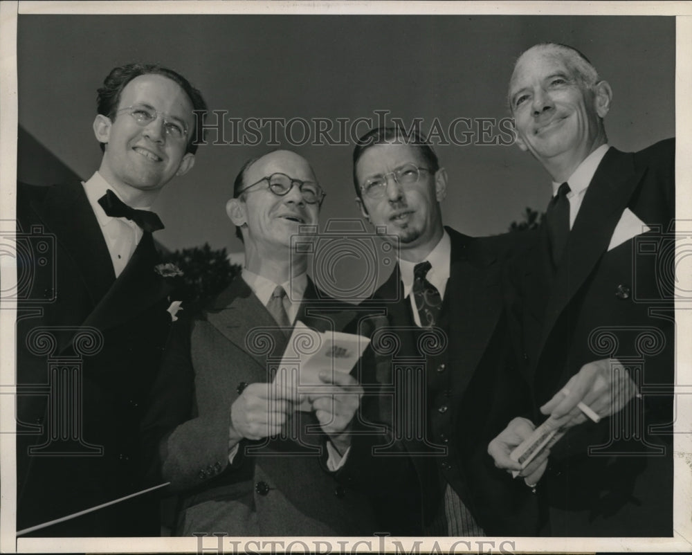 1940 Press Photo President of ASCAP G. Buck &amp; conductors in San Francisco- Historic Images