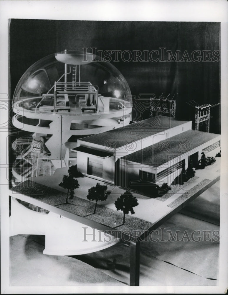 1955 Press Photo The model of The Argonne National Laboratory's reactor