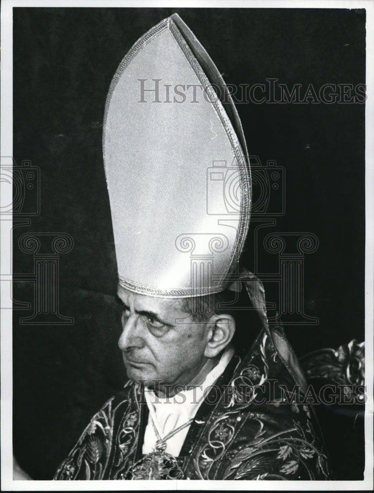 1958 Press Photo Pope Paul VI during Easter at the Vatican