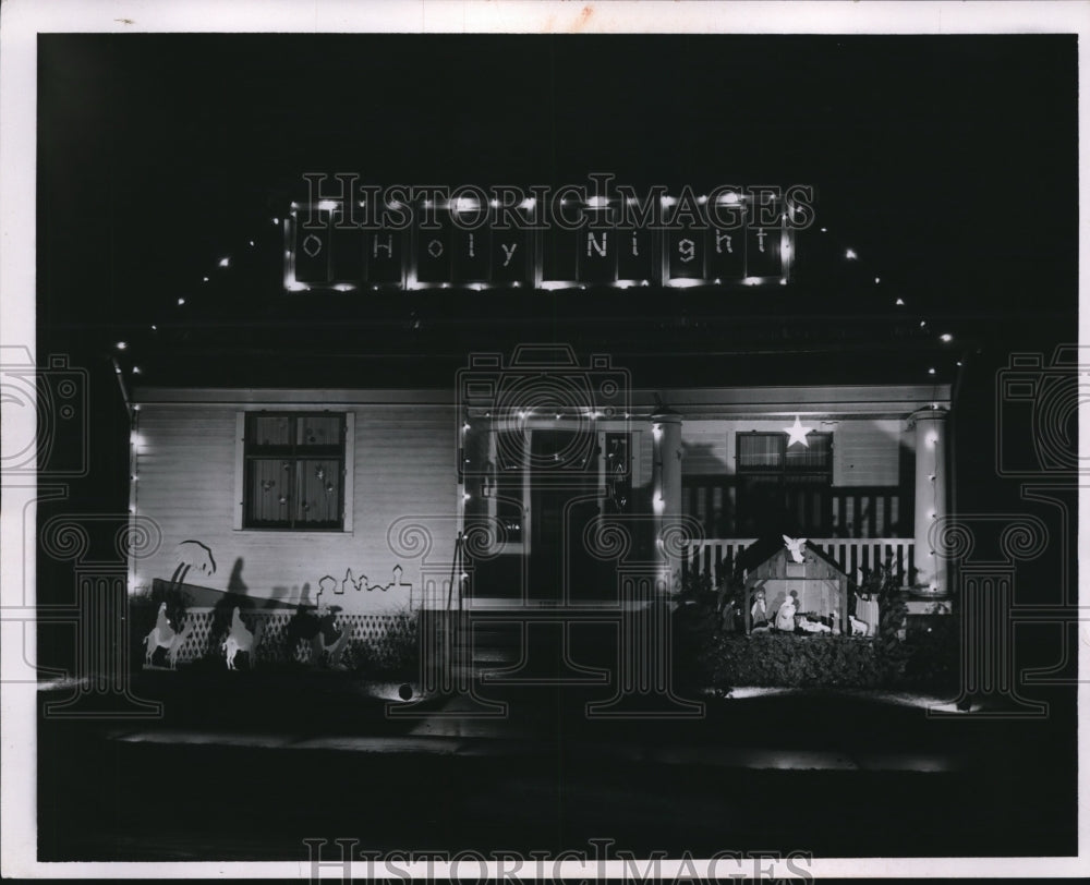 1954 Press Photo Home of Mr. & Mrs. Kenneth L. West- Historic Images
