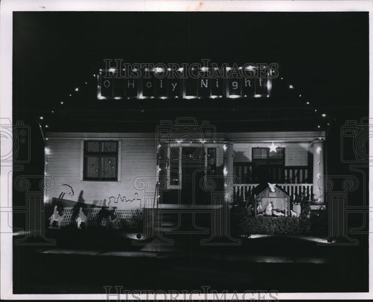 1954 Press Photo Home of Mr. & Mrs. Kenneth L. West- Historic Images