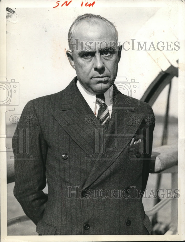 1936 Press Photo Chester C. Davis, Agricultural Adjustment Administrator