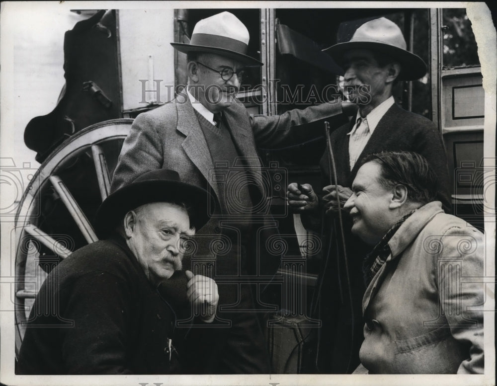 1934 Press Photo Fred Richardson,John Jones,Selin Carillo,Col. Joel Remmington